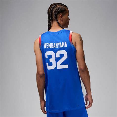 Maillot Victor Wembanyama Team France Jordan Limited Road Basket Ballers