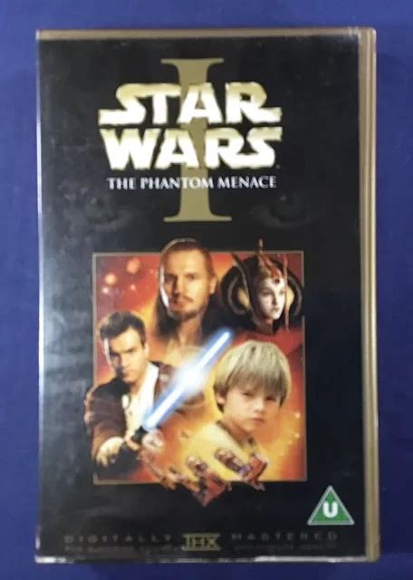 STAR WARS EPISODE 1 The Phantom Menace VHS Video Digitally Remastered