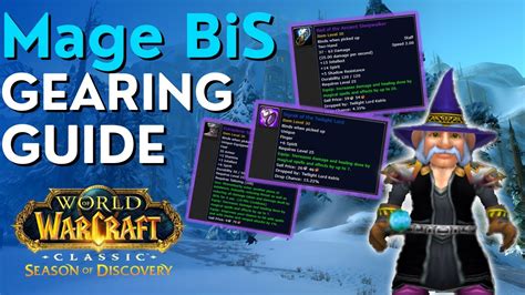 SoD Mage BiS Pre Raid Gearing Guide Season Of Discovery YouTube