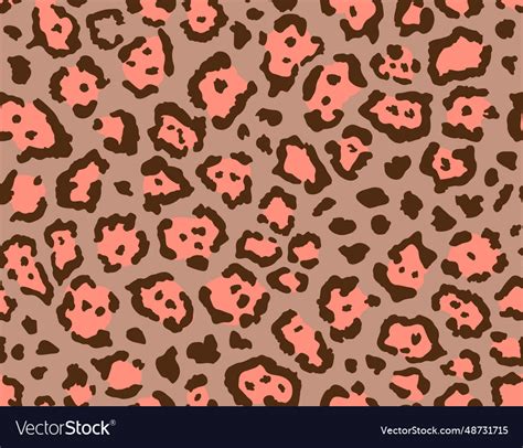 Seamless Leopard Fur Pattern Royalty Free Vector Image