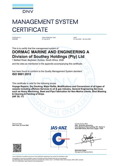 Iso 9001 Certification Dnv