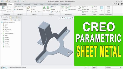 Sheet Metal Tutorial In Creo Parametric I Rotate Resize I Offset I PTC