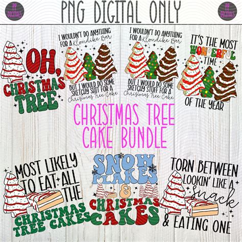 Christmas Tree Cakes Retro Little Debbie Cakes PNG - Etsy