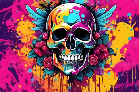 Skull Graffiti Background, Skull Graffiti Wallpaper, Skull Graffiti ...