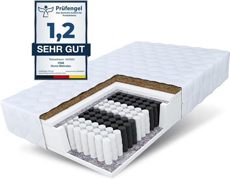 Molblly Matelas orthopédique à ressorts ensachés 140 x 200 cm hauteur