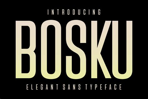 Bosku Font By Riman Ntypes Creative Fabrica