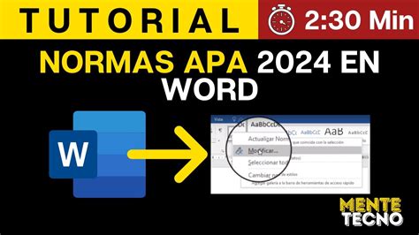 Normas APA Séptima Edición en Word FACIL Y RAPIDO YouTube