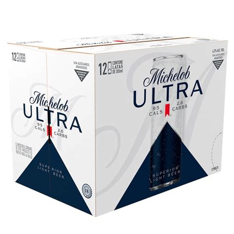 Cerveza Clara Michelob Ultra Light Latas De Ml C U Walmart