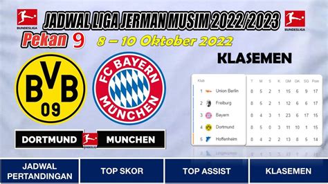 Jadwal Liga Jerman 2022 Terbaru Pekan Ke 9 Dortmund Vs Bayern Munchen