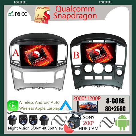 Radio Samochodowe Stereo Qled Android Dla Hyundai H Grand Starex