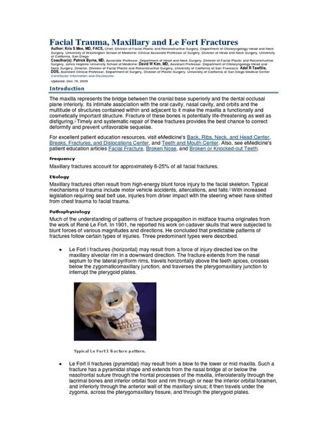 Pdf Facial Trauma Maxillary And Le Fort Fractures Dokumen Tips