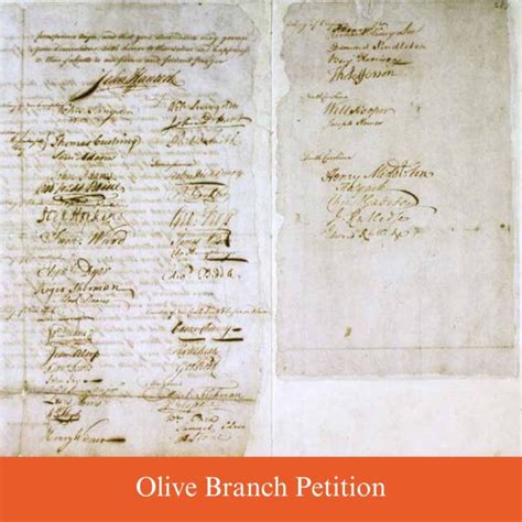 What Is The Olive Branch Petition