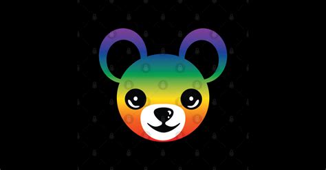 Rainbow Teddy Bear Gay Pride Sticker TeePublic
