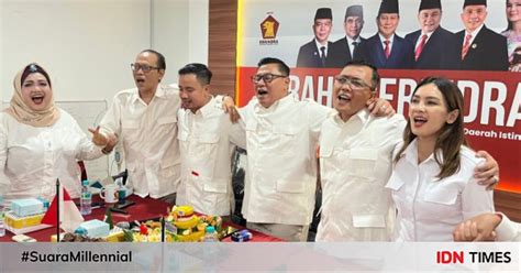 Hut Partai Ke Gerindra Diy Prabowo Menang Satu Putaran