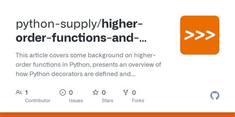 GitHub - python-supply/higher-order-functions-and-decorators: This ...