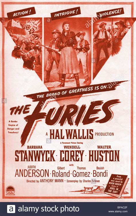 FILM POSTER THE FURIES (1950 Stock Photo - Alamy