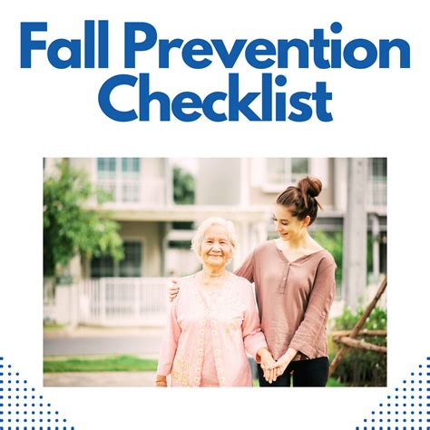 Fall Prevention Checklist Fixing Feet Pllc