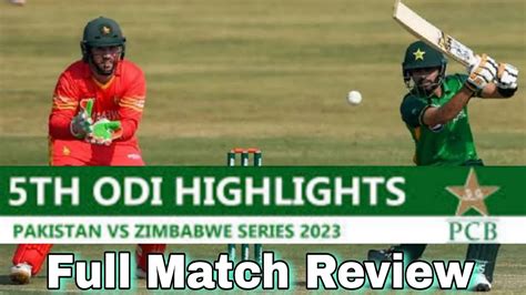 Pakistan A Vs Zimbabwe A 5TH ODI 2023 PAK A VS ZIMA ODI Series 2023