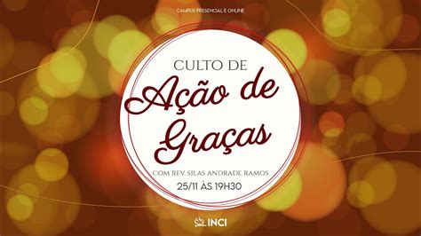 Culto De Ação De Graças Significado BRAINCP