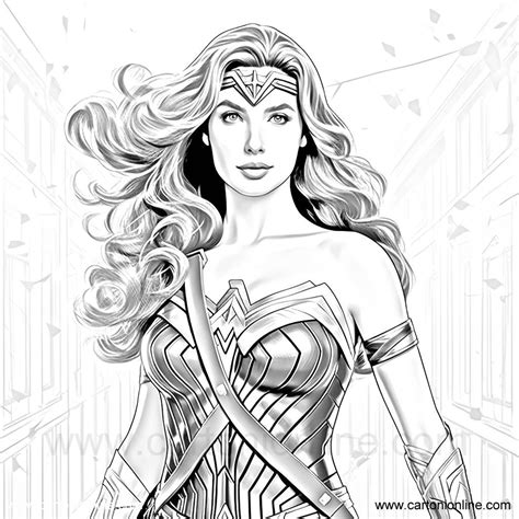 Dibujo De Wonder Woman De Wonder Woman Para Colorear