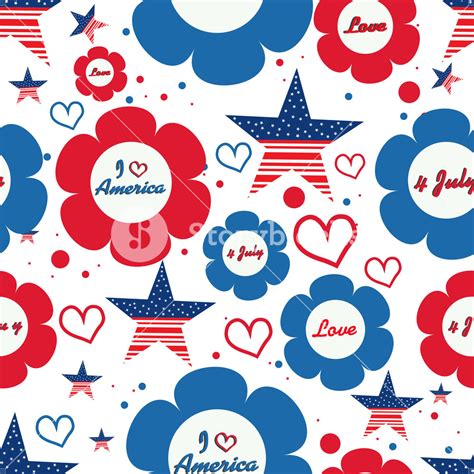 Seamless Pattern For Th Of July Royalty Free Stock Image Storyblocks