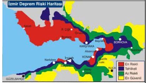 Zmir De Ve Zeri B Y Kl Kte Deprem Retebilecek Faylar