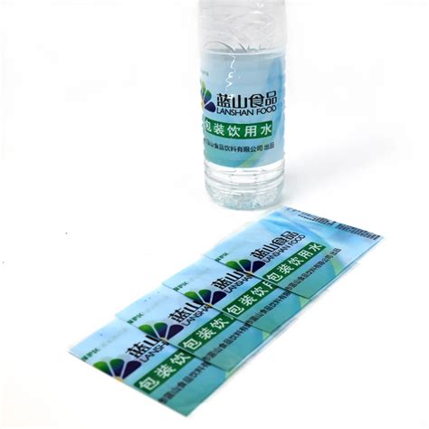 Custom Packaging Bottle Label Drinking Water Bottle Label Waterproof