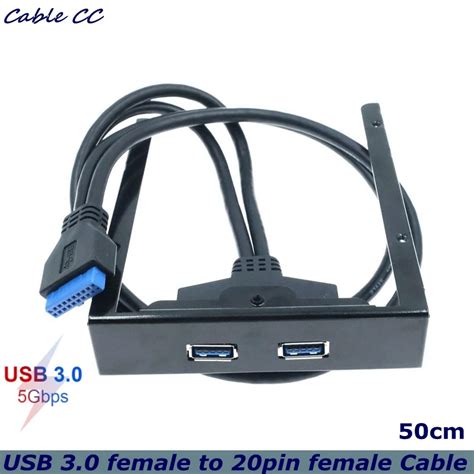 Staffa Cavo Scheda Madre Da 20pin A Doppio Usb 30hub 2 Porte Splitter