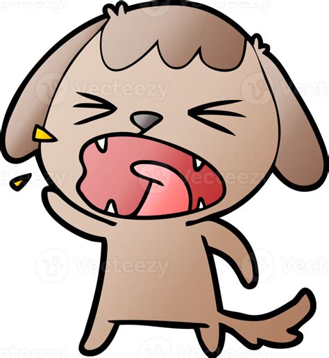 Cute Cartoon Dog Barking Drawing 46878403 Png