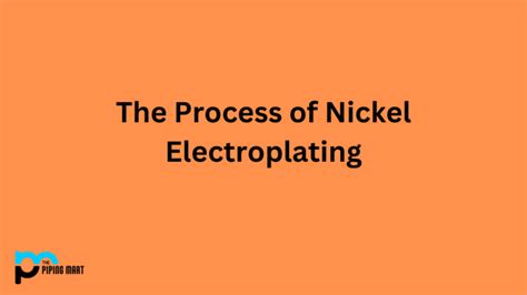 The Process Of Nickel Electroplating