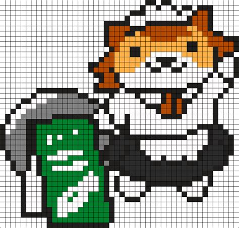 Easy Perler Bead Patterns Neko Atsume Game Eggtyred