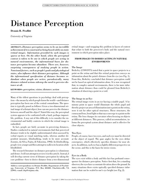 PDF Distance Perception