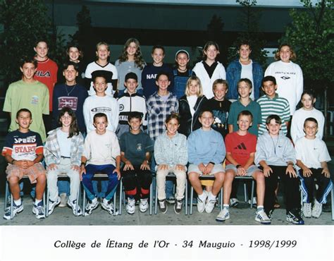 Photo De Classe F De Coll Ge L Etang De L Or Copains D Avant