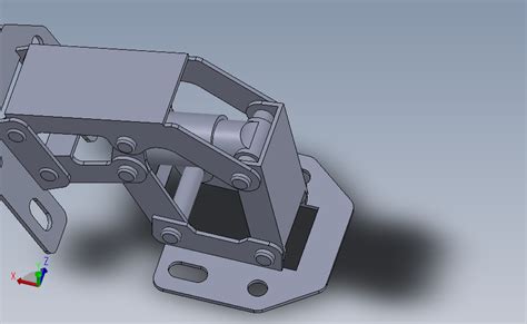 家具用高强度合页solidworks 2018模型图纸下载 懒石网