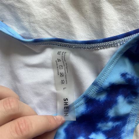 Blue Tie Dye Bikini Gorg Blue Bikini Set Top Can Depop