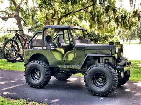 1953 Jeep Willyâs CJ 3b Flat Fender High Hood for sale photos