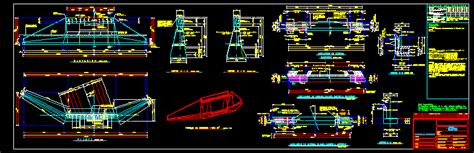 Estribo De Apoyo Para Puentes En Autocad Librería Cad