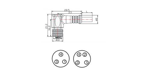 M8 Female Cable Connector Qh Industrial