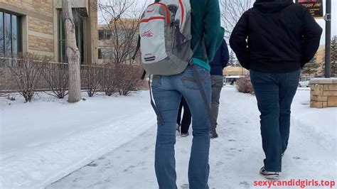 SexyCandidGirls Top Sexy Candid College Babe With A Nice Ass In Tight Jeans Item