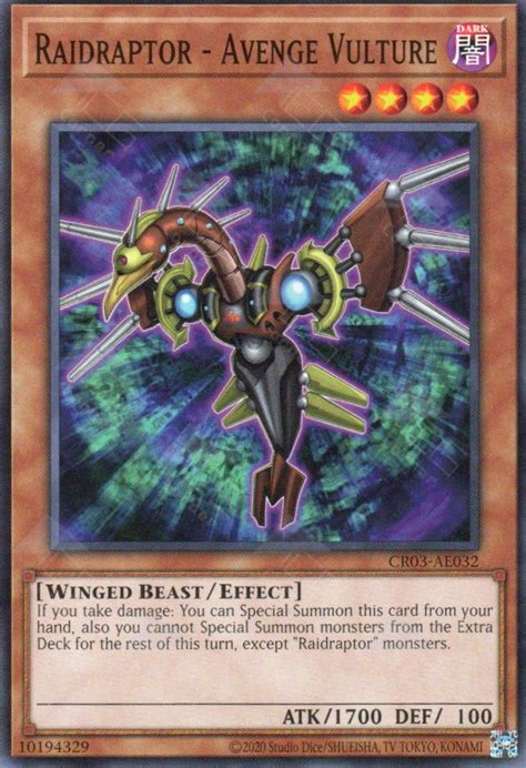 CR03 AE032 Raidraptor Avenge Vulture Common Saigon TCG