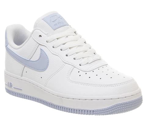 Nike Air Force 1 07 Trainers White Light Armory Blue Hers Trainers