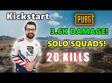 Eu Kickstart Kills K Damage Solo Squads Pubg Youtube