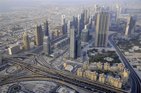 Sheikh Zayed Road Seen From Above 3 Downtown Dubai Pictures