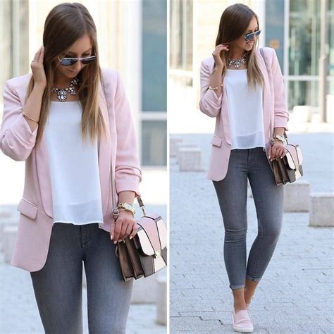 Total Imagen Blazer Rosa Palo Outfit Abzlocal Mx