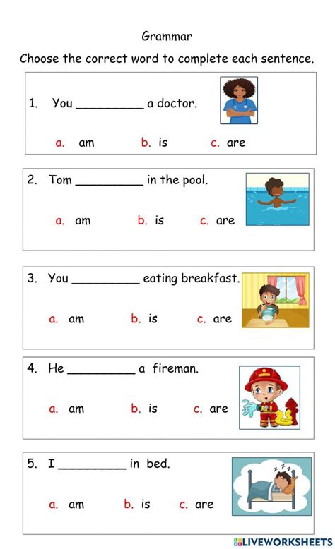 Grade 1 Grammar Printable Worksheets