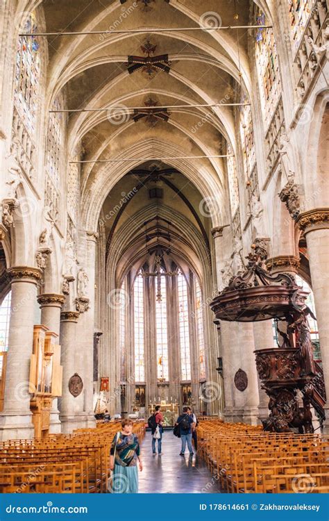 Glise Notre Dame Des Victoires Sur Le Sablon Bruxelles Belgique Photo