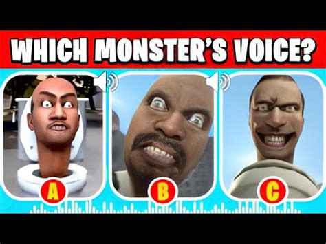 Guess The Monsters Voice Giant Flying Skibidi Large Skibidi Skibidi