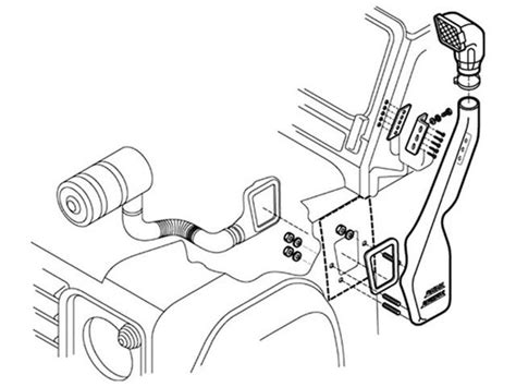 Land Rover Defender Tdi Safari Snorkel Raised Air Intake Kit