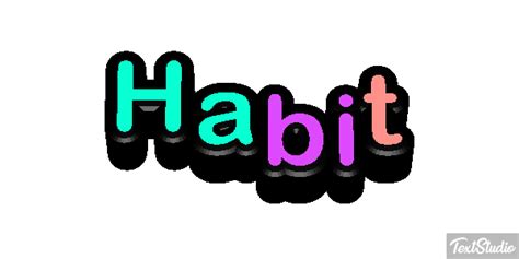 Habit Word Animated  Logo Designs