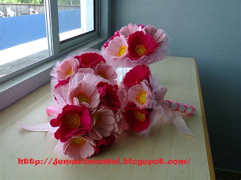 Bunga Tangan Cekmin Nimsay Felt Daisy Hand Bouquet For Flower Girl Small Size